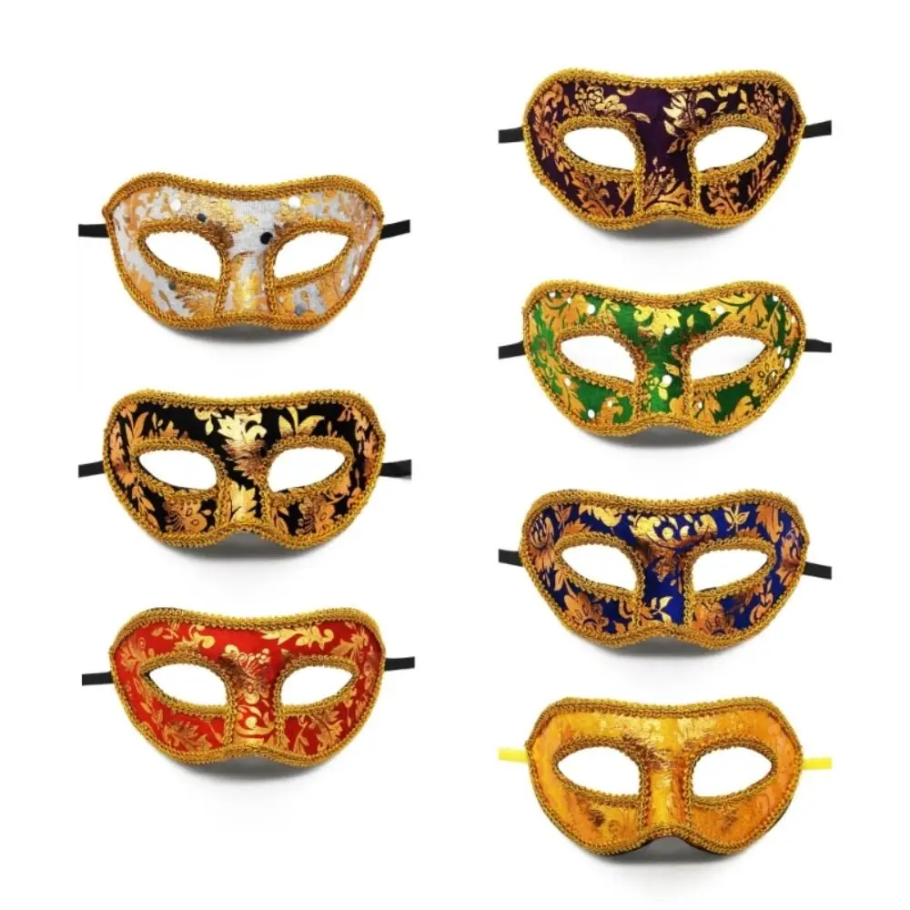 Lightweight Male Half Face Mask New Venetian Vintage Men Masquerade Mask Carnival Theme Parties Jazz Mask Party Mask