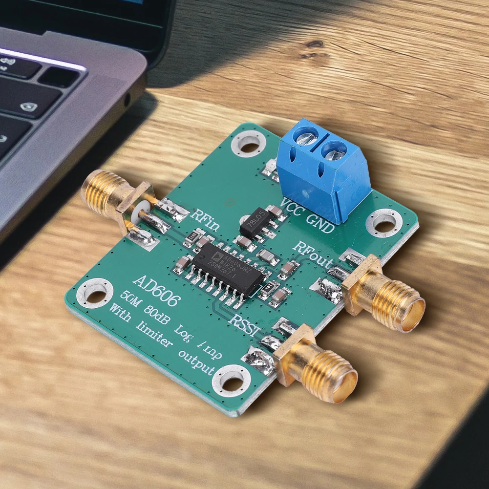 AD606 Log Amp Module -75dBm To +5dBm 80dB Logarithmic Detector Demodulation Logarithmic Amplifier for Signal Power Measuring
