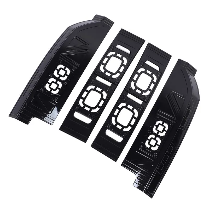 ABS Glossy black For Land Rover Defender 90 110 20-25 Car Rear Brake Light Wide Indicator Light Protective Net Cover Accessories