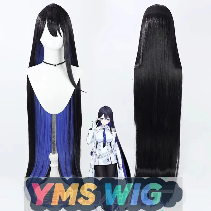 

[YMS WIG] Парик Blue File Seven Gods Rin Cos, удлиненные двухцветные длинные прямые волосы, имитация кожи головы