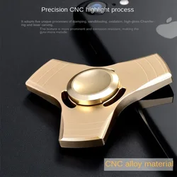 Aluminum Alloy 3D Triangle Hand Spinner Anti-anxiety EDC Fidget Toy for Adult Children Creative Metal Triangle Stress Relief Toy