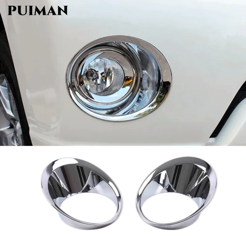 

For Toyota Land Cruiser 150 Prado LC150 FJ150 2014-2017 ABS Chrome Front Fog Lamp Overlay Cover Car Styling Trims Accessories