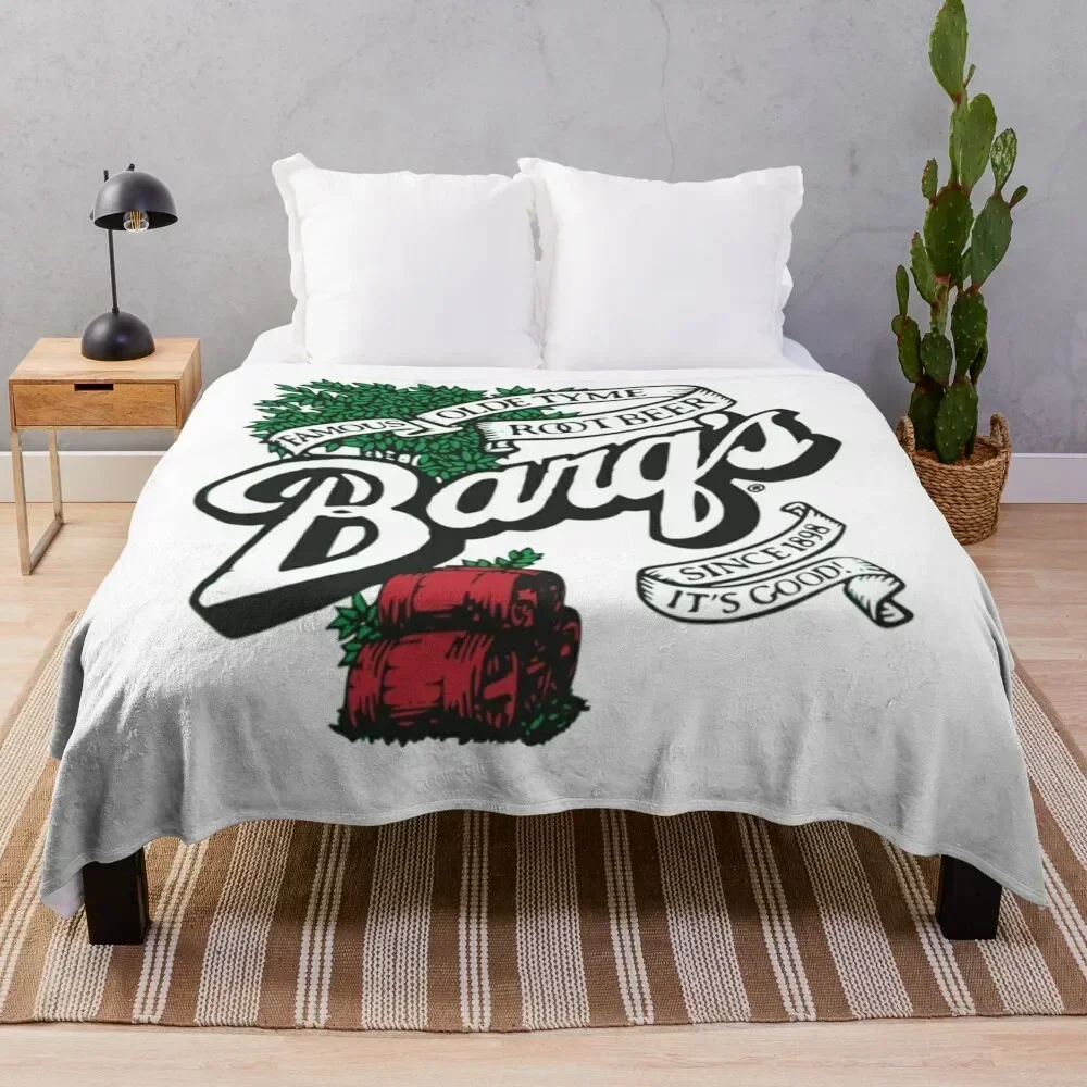 

Barq's Root Beer Logo Classic T-Shirt Throw Blanket Ultra Plush Cozy Blanket for Napping Sleeping