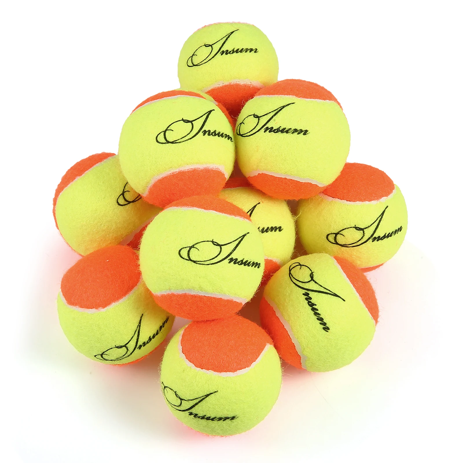 

INSUM Beginners Teens Tennis Balls Practice Ball Pet Dog Playing Balls Training Sports Competition Low Compression Tennis Balls