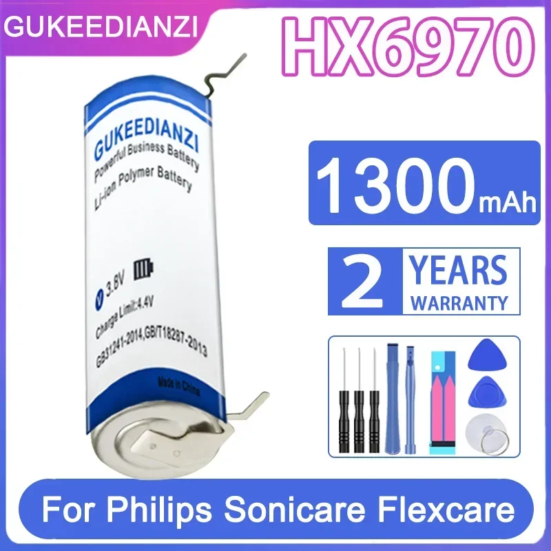 1300mAh Rechargeable Battery for Philips Sonic HX6970 HX6530 HX6511 HX6320 HX6330 HX6720 HX6710 HX6760  Electric Toothbrush