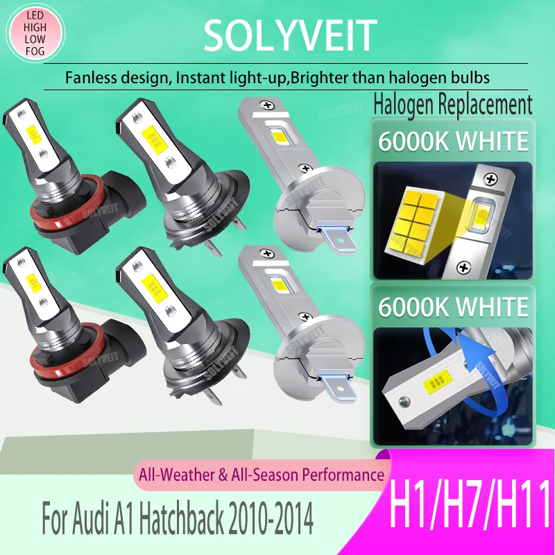

A resilient pick for superb 6000K H1/H7/H11 LED light High Low Fog Kit 6000k 12v FOR Audi A1 Hatchback 2010 2011 2012 2013 2014
