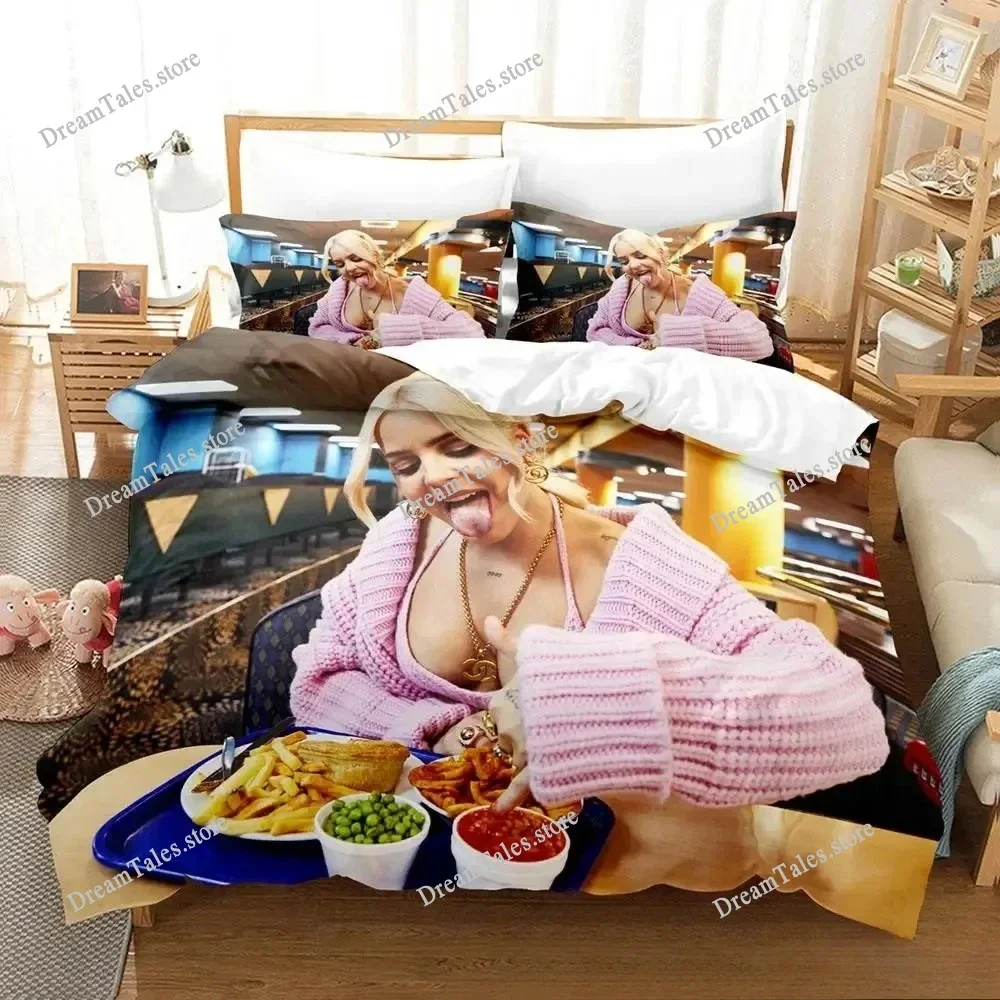 3D Print Anne-Marie Bedding Set,Duvet Cover Comforter Bed Set Quilt Cover Pillowcase,King Queen Twin Size Boys Girls Adults741