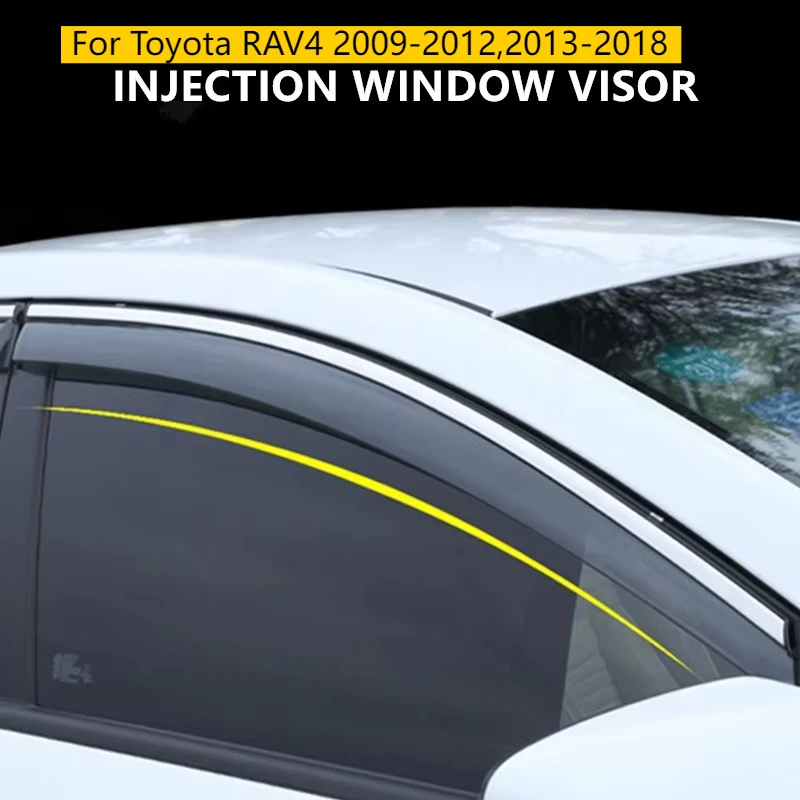 

Car Window Visor for Toyota RAV4 2009-2012,2013-2018 RAV-4 Injection Wind Deflectors Auto Accessories Rain Shields