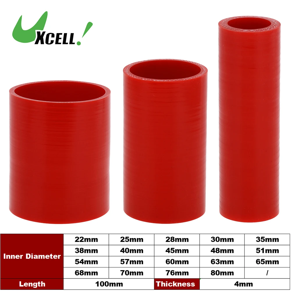

UXCELL 0 Degree Car Silicone Hose Coolant Hose Universal 22mm 25mm 28mm 30mm 35mm 38mm 40mm 45mm 48mm 51mm ID 100mm Length