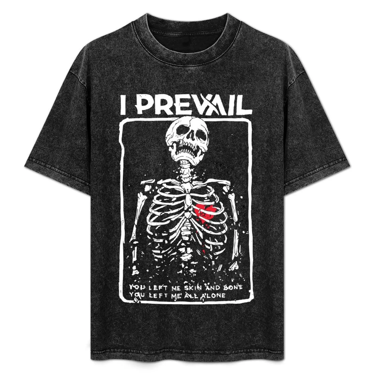 

I Prevail Alone Skeleton T-Shirt Aesthetic clothing shirts graphic tee luxury t-shirt mens clothes