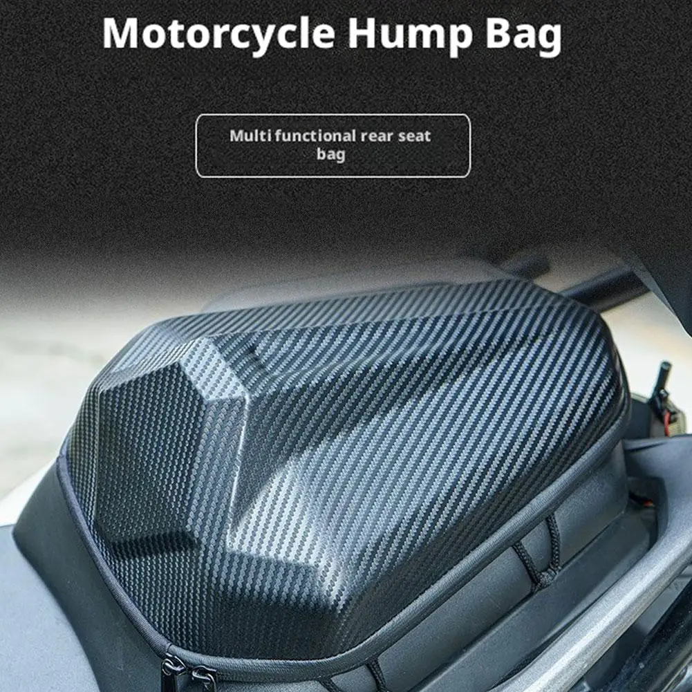 Motorcycle Hump Bag Waterproof Edge Binding Multifunctional Storage Accessory Rear Bag Luggage Stylish 3d Motorcycle B1f3