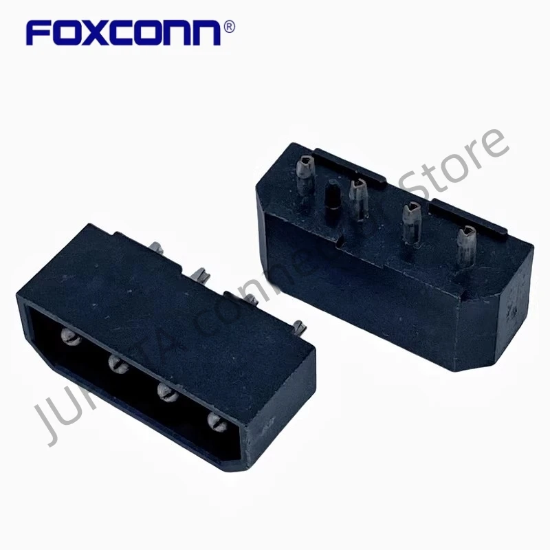 FOXCONN HM2204E-G1 대형 4 핀 소스 암 베이스, 블랙 단일 행, 고온 저항 5.08mm 커넥터