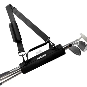 볼 파우치 포함 또는 미포함 골퍼용 미니 경량 골프채 백, 휴대용 드라이빙 레인지 캐리어 코스 트레이닝 케이스 