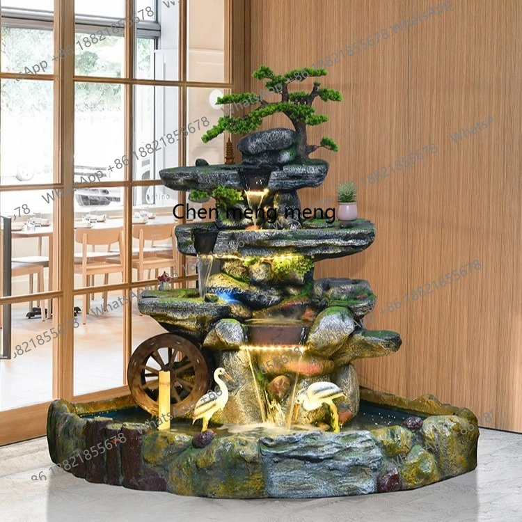 

High-end horticultural cement fountain painting, purely handmade factory direct sales