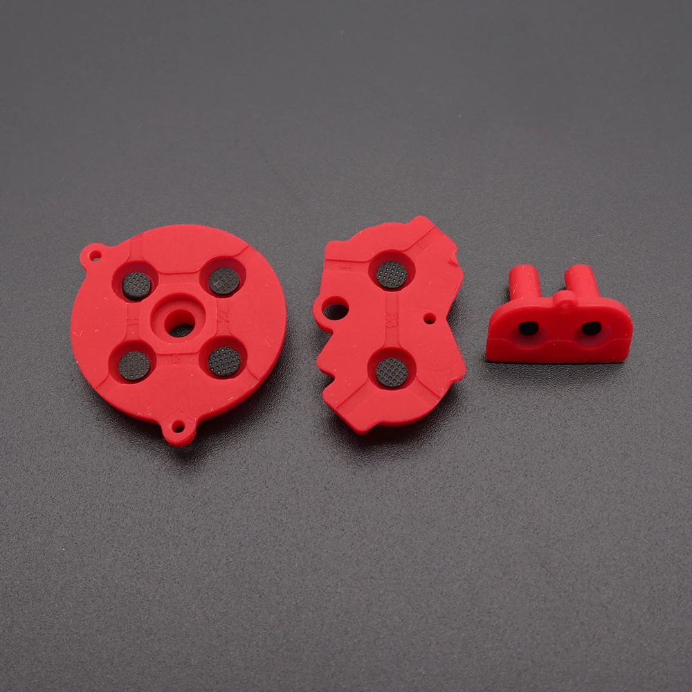 1ชุดยางปุ่ม A-B D-Pad สำหรับ Game Boy GBA ซิลิโคน Conductive เริ่มต้นเลือกปุ่มกด