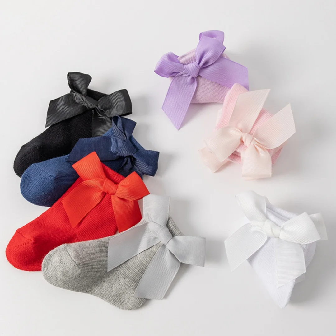 

Pretty Newborn Baby Girls Socks Cute Flowers Toddler Princess Anti-skid Leather Soles Infant Soft Elastic Floral Sock Gifts