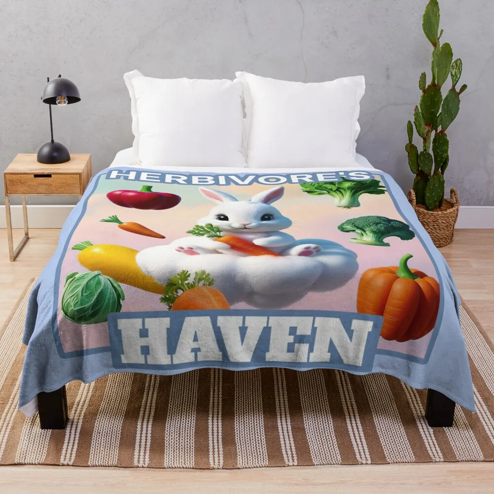 

Herbivore's Haven Throw Blanket Decorative Sofas warm for winter Softest Blankets