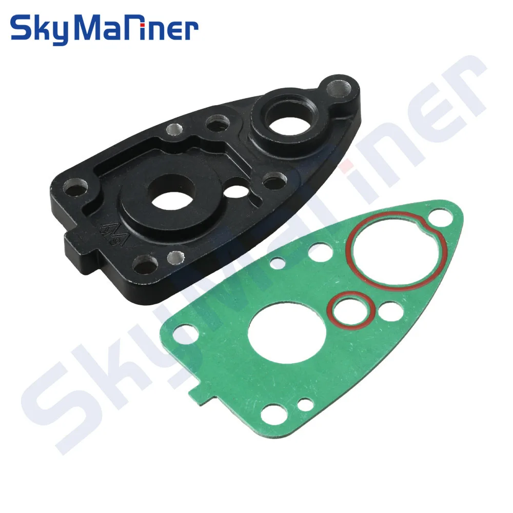 Wasserpumpen-Aluminiumplatten-Kit mit 6E0-45315 Dichtung 6E0-45321 für Yamaha Außenbordmotor 2-Takt 4 PS 5 PS Bootsmotor 6E0-45321-01-5B
