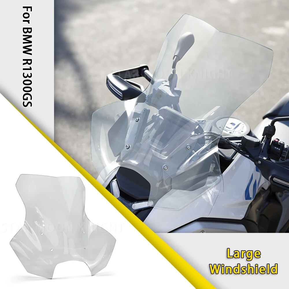 

For BMW R1300GS R 1300 GS R1300 2023- Adventure Front Large Windshield Deflector Wind Shield Fairing Motorcycle Accessories