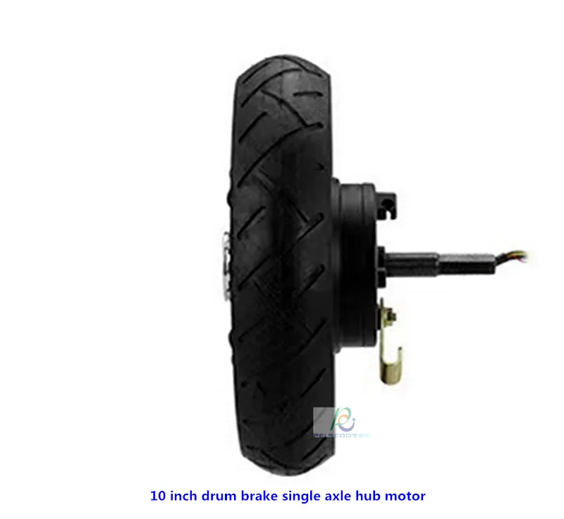 

10 Inch Tire BLDC Drum Brake Single Axle Brushless No-gear Dc Hub Motor for Scooter DIY phub-10dc