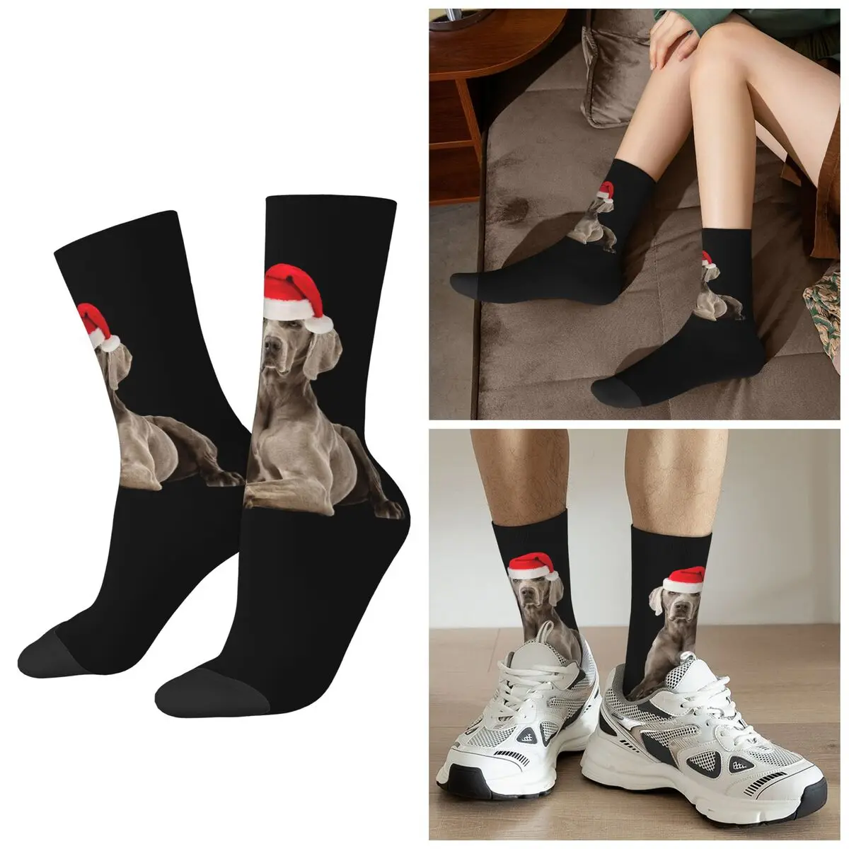 

Всесезонные рождественские носки Санта-Клауса, спортивные носки в стиле Харадзюку, мягкие забавные чулки для мужчин и женщин, подарки