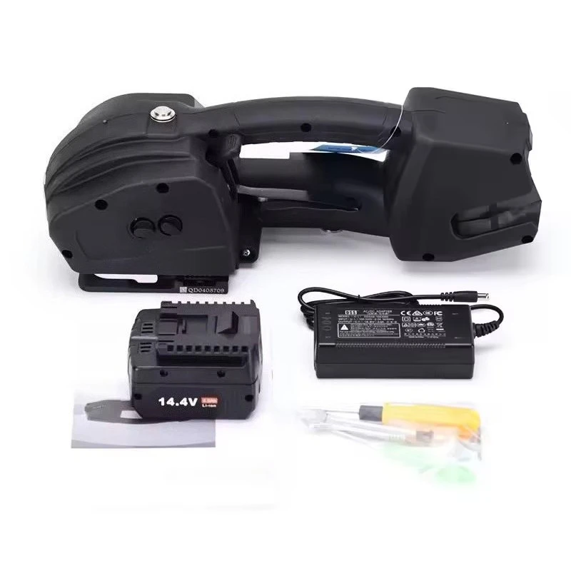 

Заводская цена, оптовая продажа, конкурентоспособные ручные электрические обвязочные инструменты, машина для обвязки на батарейках для ПЭТ и ПП ремней