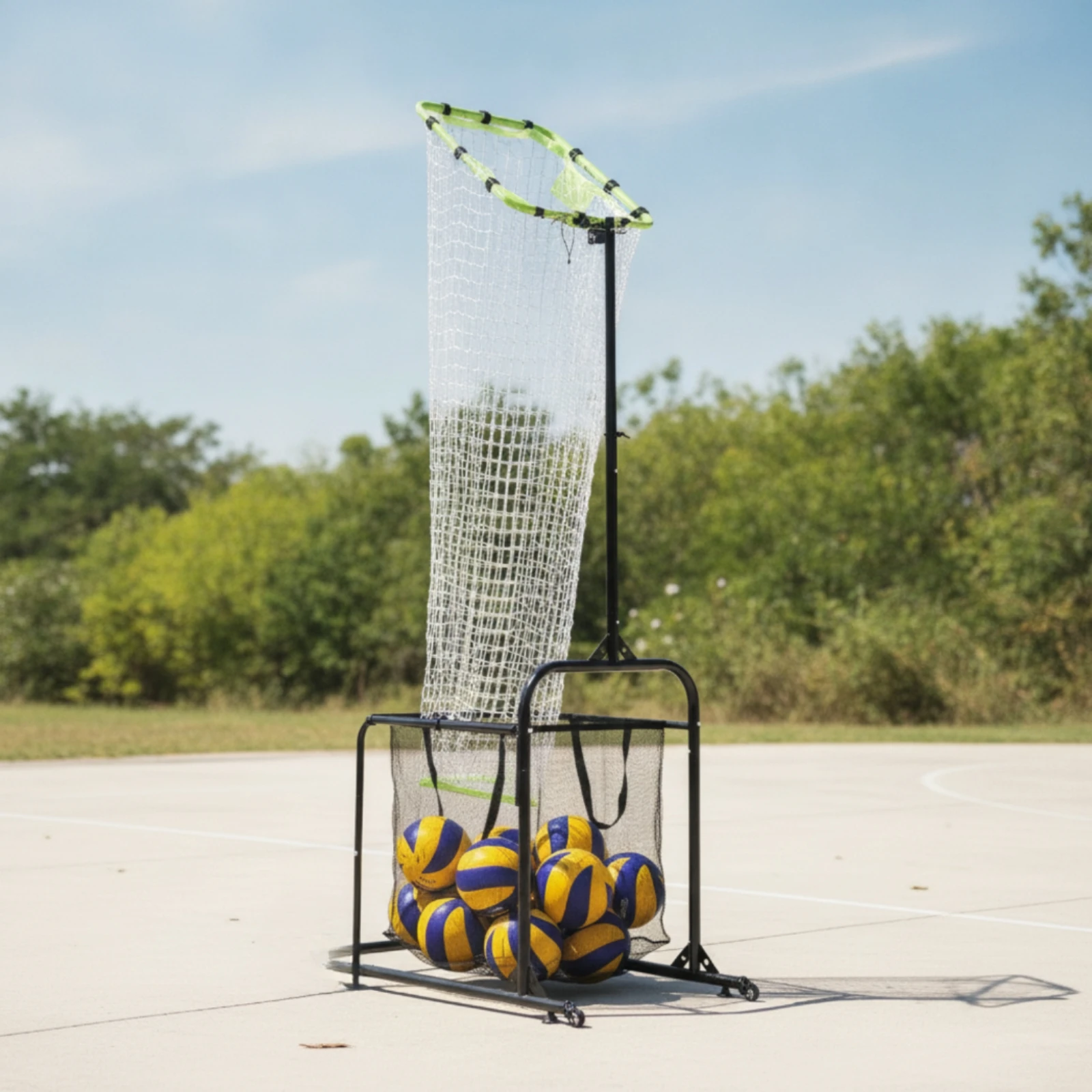 aide-d'entrainement-pour-lanceur-de-volley-ball-avec-sac-de-recuperation-de-balles-aide-d'entrainement-a-roulettes-pour-lanceur-de-volley-ball-filet-de-cible-pour-volley-ball-installation-rapide-en-interieur