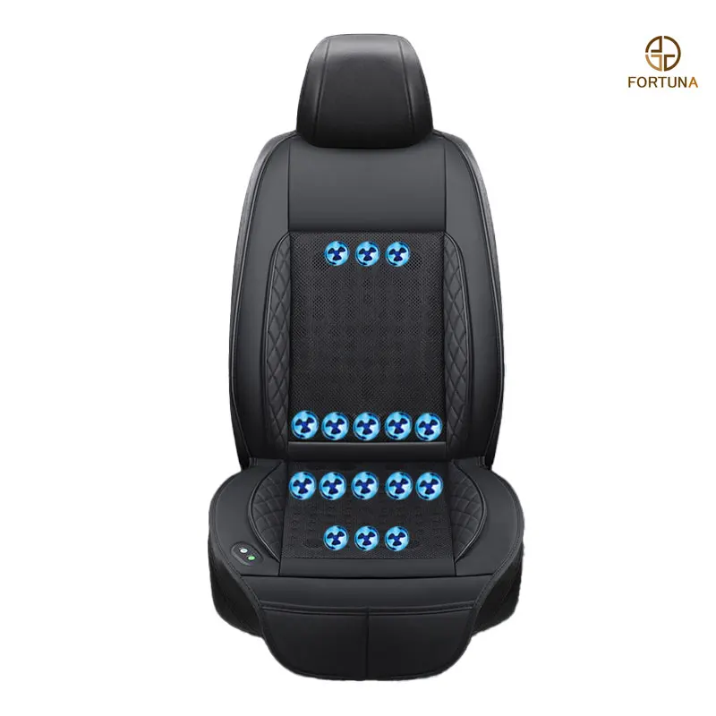 Cooling Car Seat Cushion 8/16/24 fans Massage 12V Car Summer Cool Cushion Fan Blowing Ventilation Seat Covers Cigarette Lighter