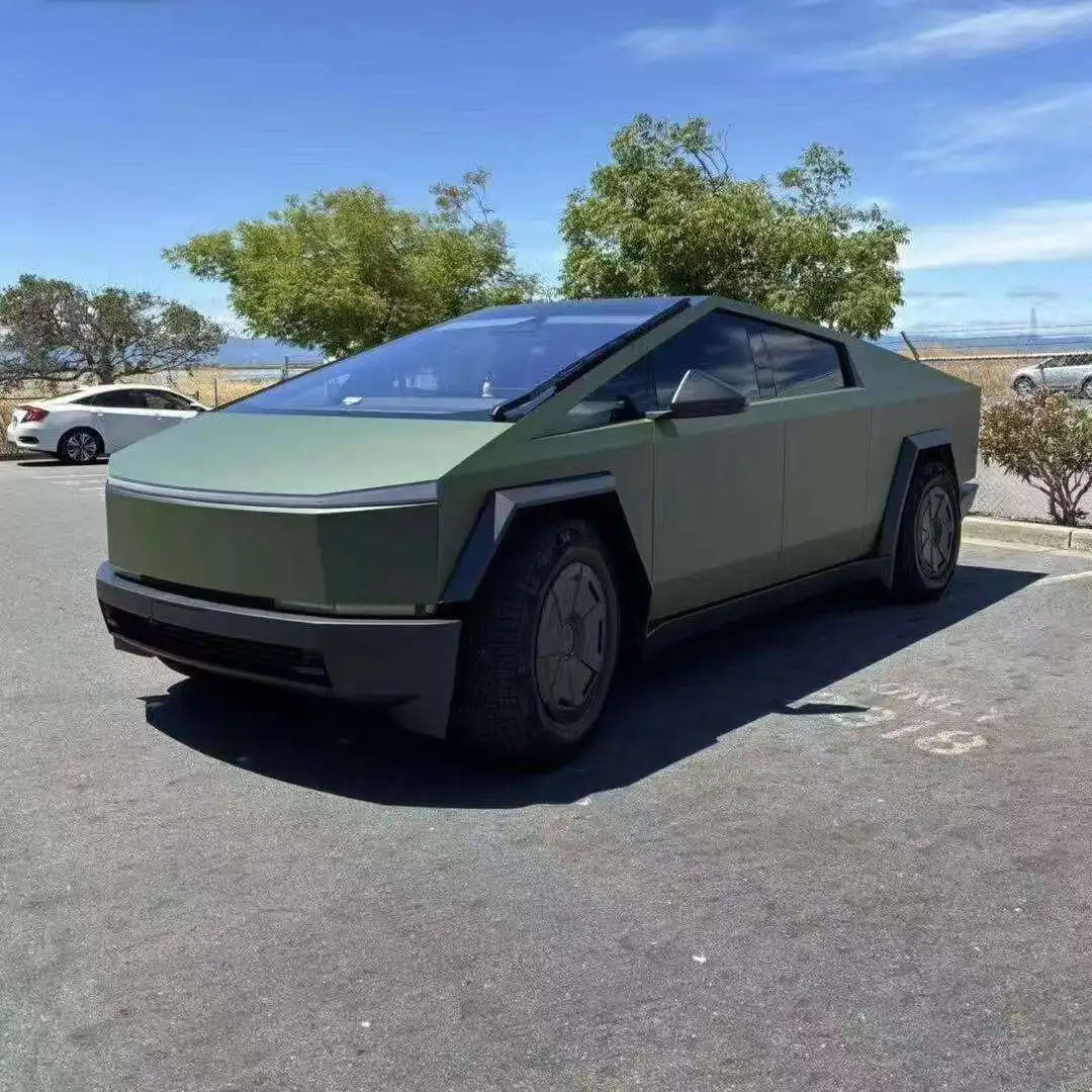 

Пленка для изменения цвета кузова Tesla Cybertruck 2024 из ТПУ (PPF), автомобильная упаковочная пленка, виниловая пленка для авто