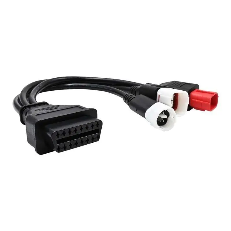 OBD2 3 Pin Motorcycle Diagnostic Adapter Cable Plug Play Design for Motor Fault Code Reader Motorcycle Daily Check