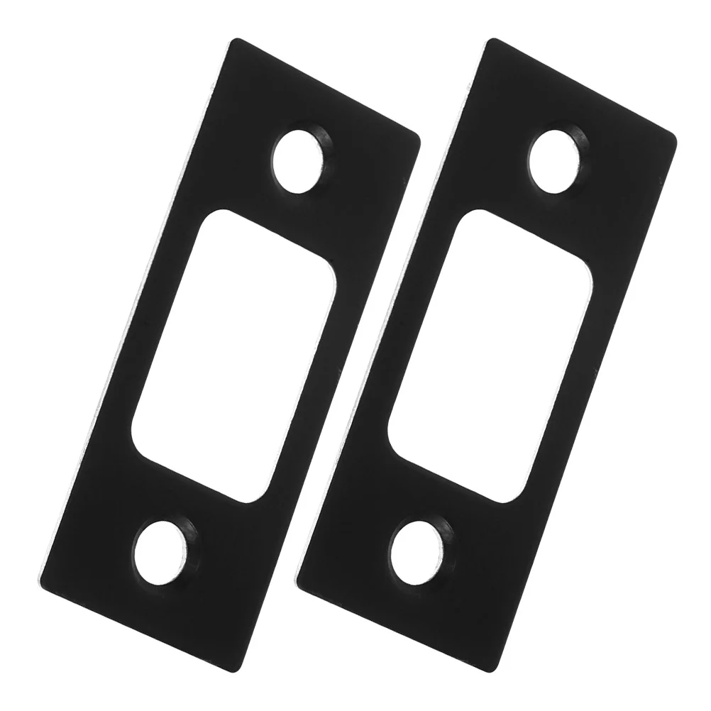 

2pcs Stainless Steel Strike Plate For Corner Locks Round Door Hardware Backplate Durable Deadbolt Lock Plate Door Lock Backplate