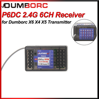 DUMBORC P6DC 2.4G 6CH Receiver for DUMBORC X6 X4 X5 Transmitter Remote Controller LED light MN-90 Rc Car Boat Tank RC Vehicle