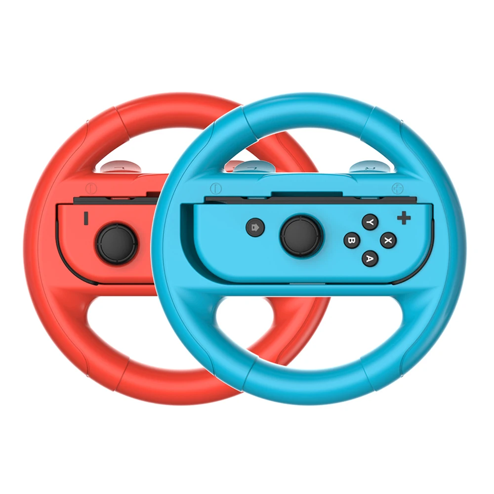 For Nintendo Switch Joycon Tennis Racketor Joycon Steering Set Professional Simulate Racing Games Controller Handle Accessories