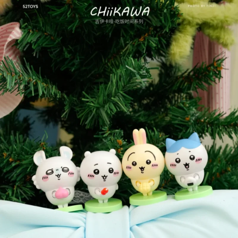 

В наличии 52 игрушки Chiikawa Meal Time Series Заводная мобильная кукла Слепая коробка Модный ручной орнамент Фигурка Игрушки Подарки