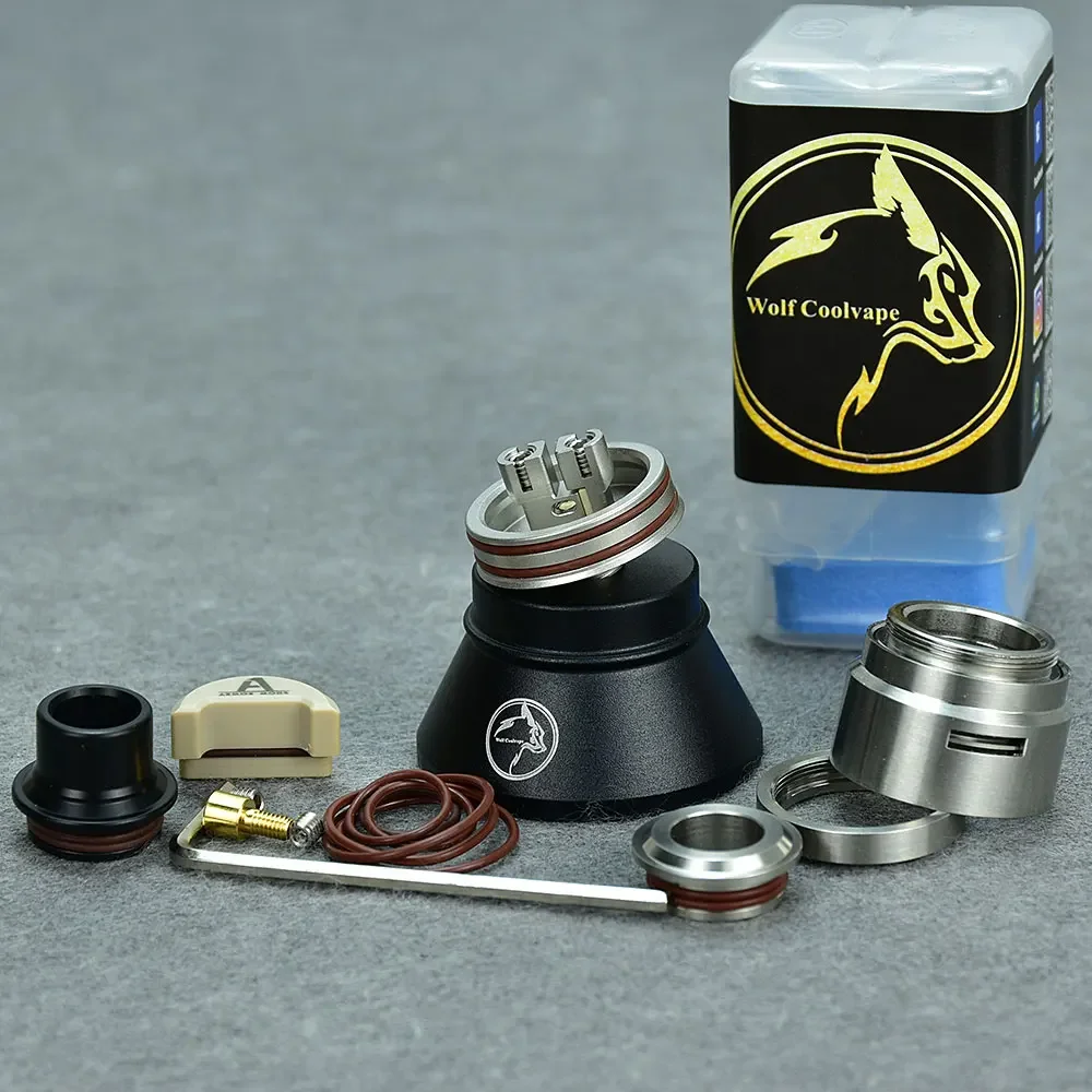 

Armor 1.0 RDA 22mm by Wolfcoolvape - MTL Vape 316SS Single Coil Rebuildable Atomizer