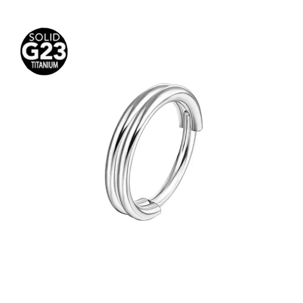 G23 Titanium Moon Septum Nose Ring