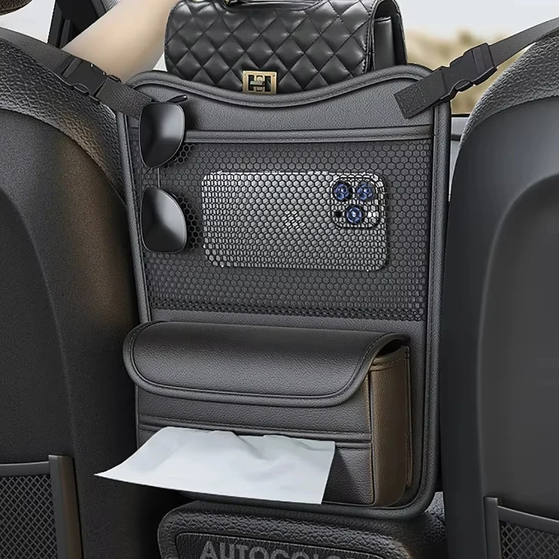 Multifunctional Car Storage Pocket Net Between Seats Portable Handbag Holder Organizer  Interior Car Accessories