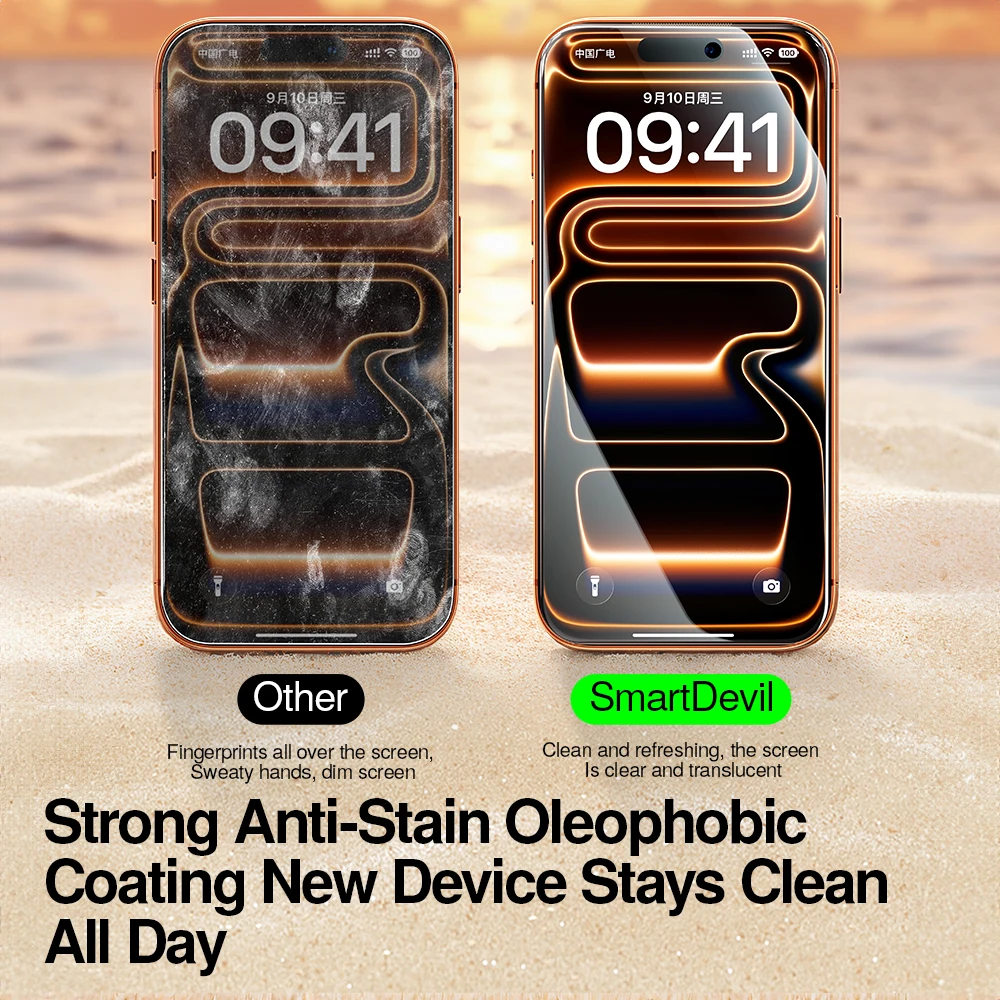 SmartDevil AR Privacy Screen Protector for iPhone 17 Pro Max 17 Pro Anti-Peep Tempered Glass Film for iPhone Air 17 Anti-scratch