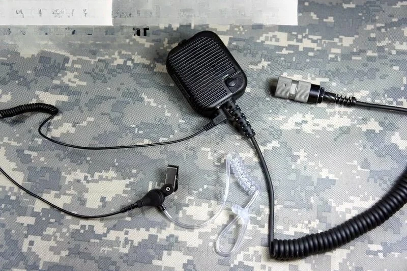 Walkie Talkie High and Low Volume Adjustment with Air Duct Headset PRC152 148 BCC
