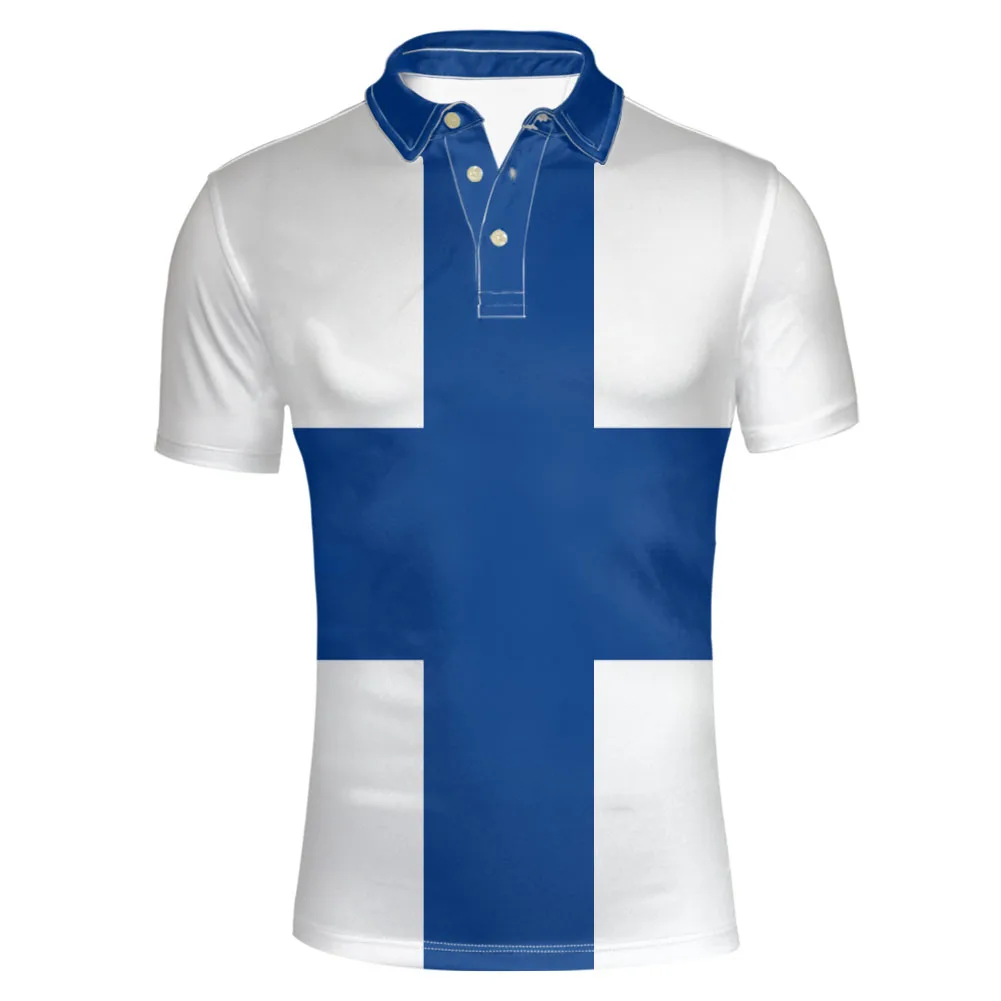 Finland Custom Name Team Logo Lapel T Shirt Suomi Fin Country Travel Finnish Nation Swedish Fishing Flag Photo Clothes view 3
