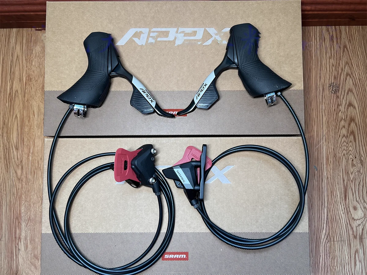 SRAM Apex AXS Shift-Brake System AXS enabled for easy wireless setup, personalization, and reliability