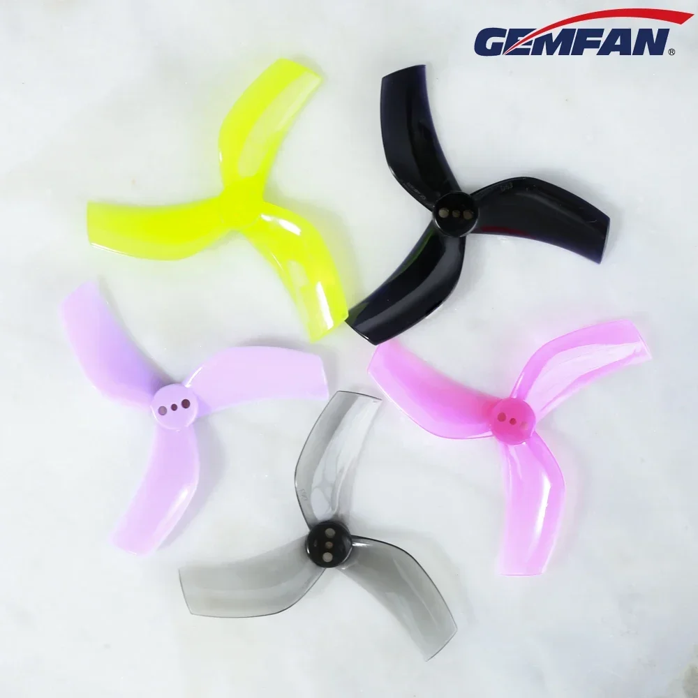 8 أزواج/12 أزواج Gemfan 63 مللي متر الدعائم الأنبوبية PC 3-Blade المروحة CW CCW لمحرك 1105-1108 Cinewhoop RC FPV سباق بدون طيار #2