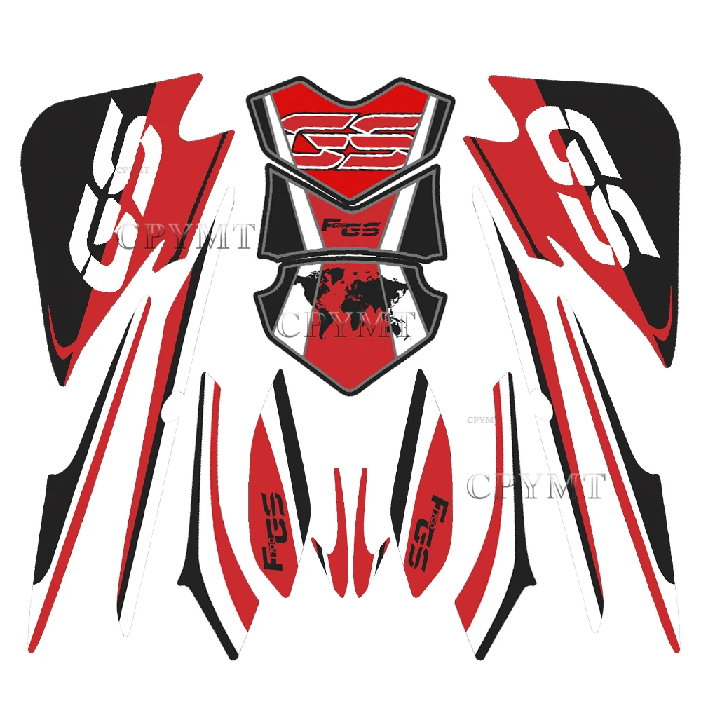 

NEW Motorcycle Full Kit Body Stickers Fairing Stickers Fit For BMW F7500GS Fuel Gas TankPad Protector Decals Accessories