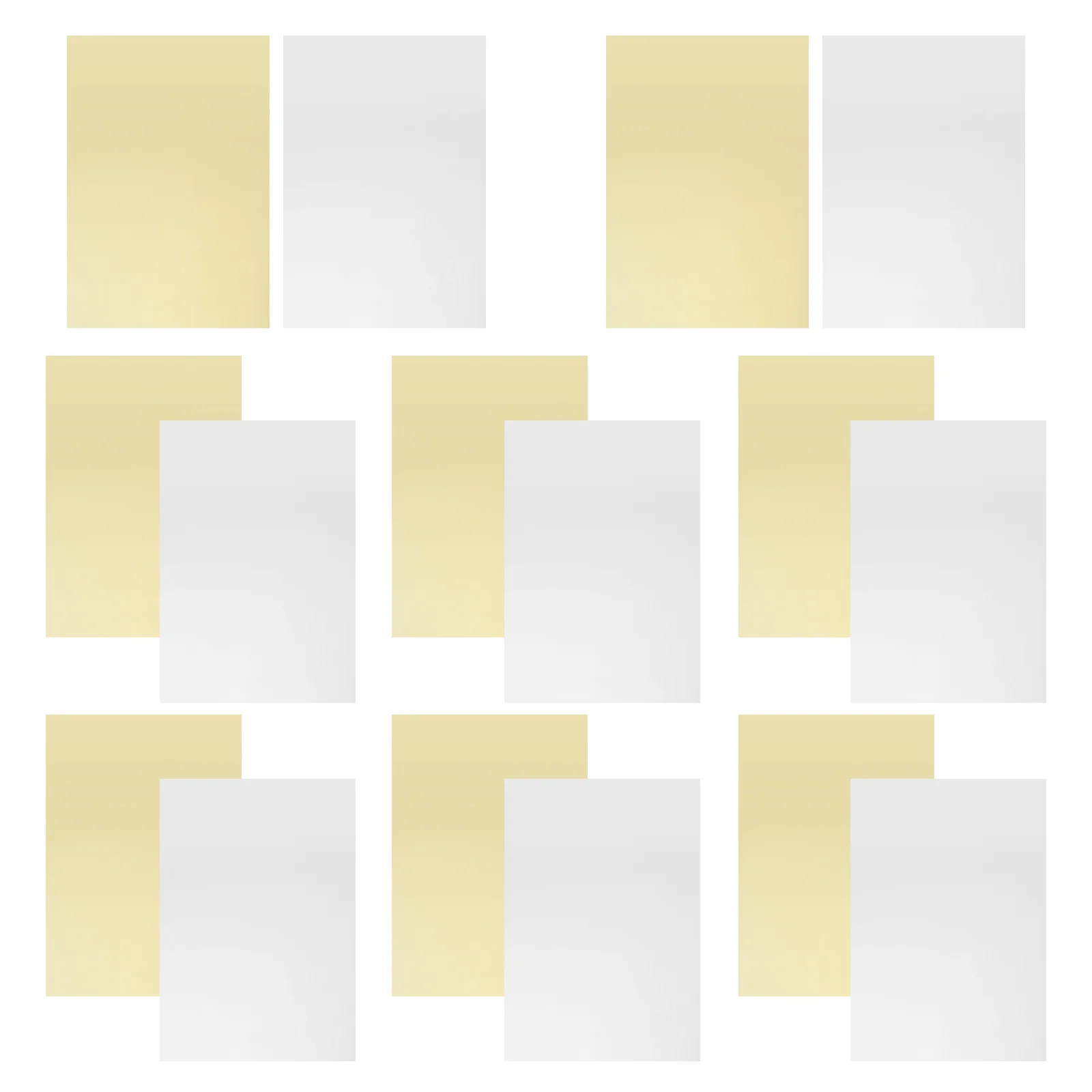 20 Pcs Handbook Paper Jam Mirror for Craft Reflective Single Sided Holographic Vinyl Metallic Cardstock Glitter Child