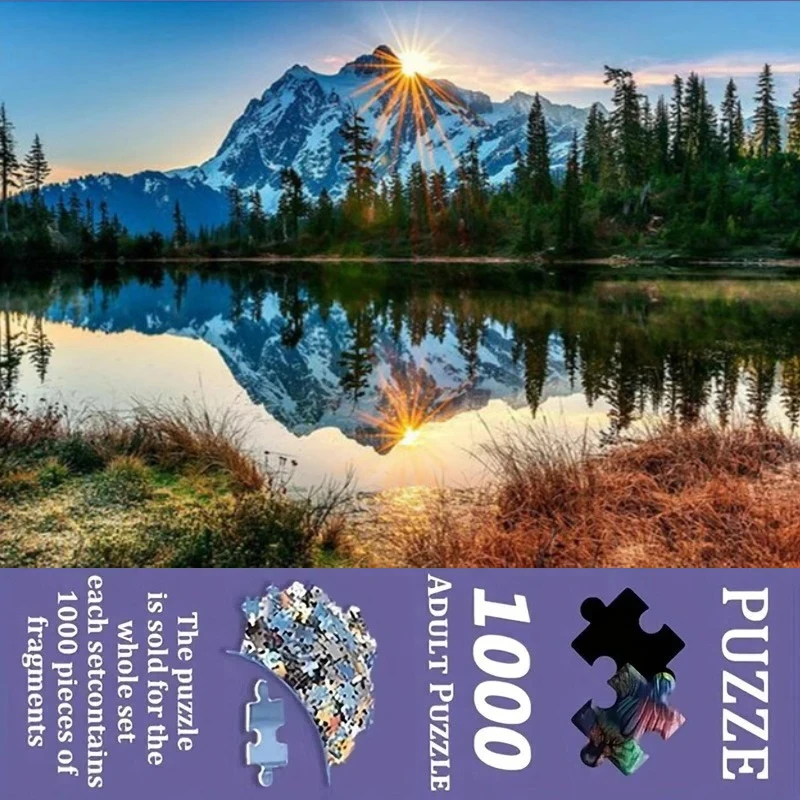 

Пазл-головоломка с горным пейзажем, 500/1000 элементов, развивающая игрушка для детей, детские игры, рождественский подарок