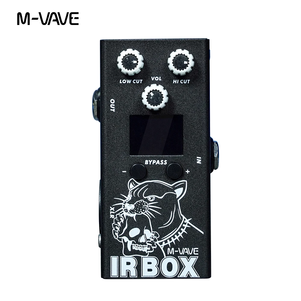 Pedale per chitarra M-VAVE IR Box con 25 armadi per chitarra, 7 armadi per basso, importazione IR utente, EQ a 9 bande, True Bypass, controllo sincronizzazione dell'app