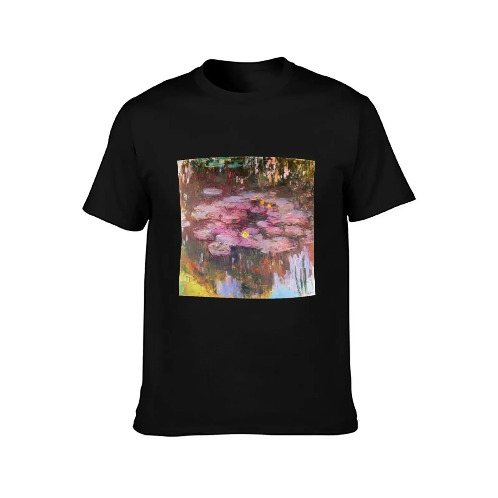 Claude Monet - Water Lilies T-Shirt oversizeds cotton man t-shirts croswit shirt man workout shirts for men