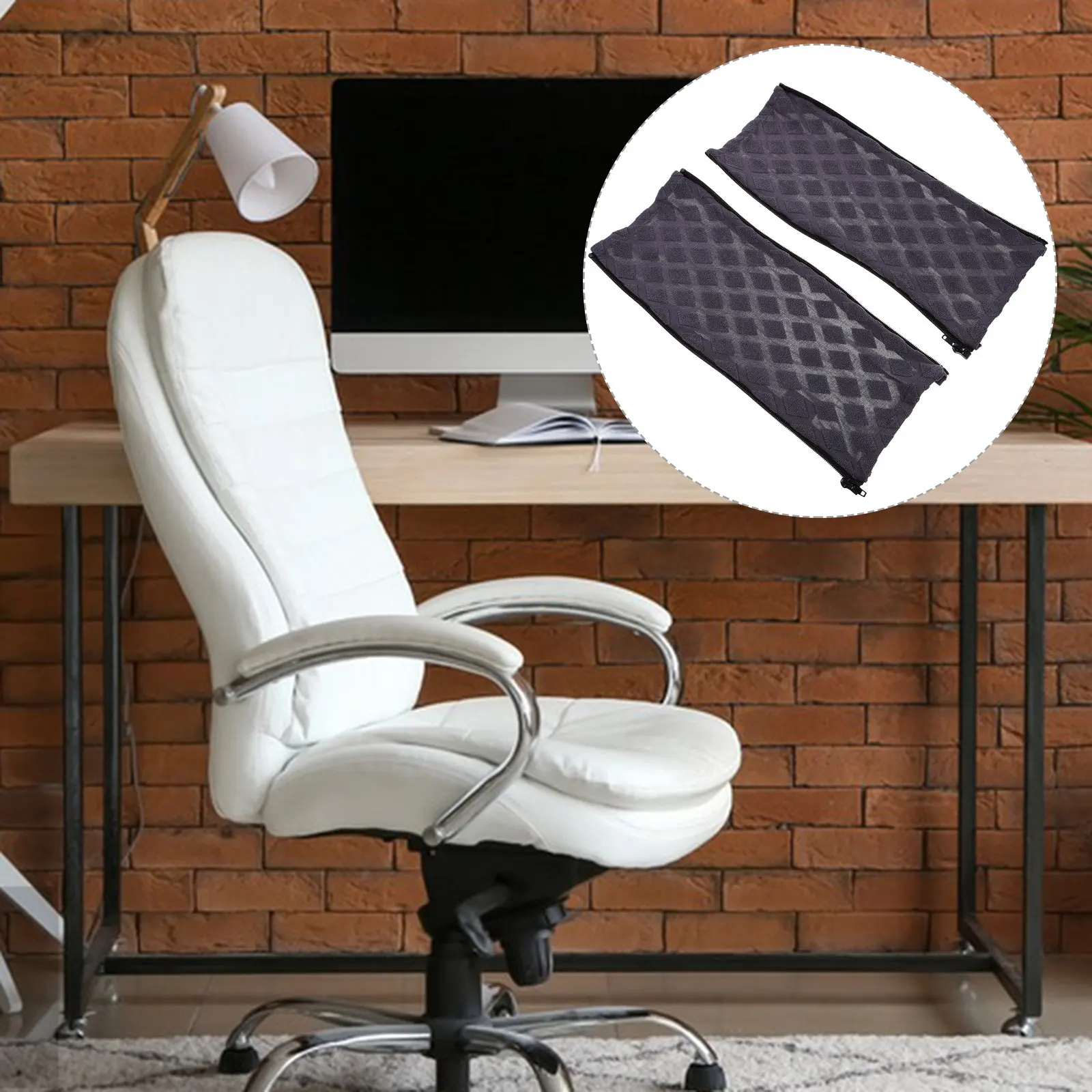 2Pcs Armrest Covers for Chairs Office Chair Armrest Slipcover Elegant Simple Design Stain Water Resistant Chair Arm Sleeve Gift