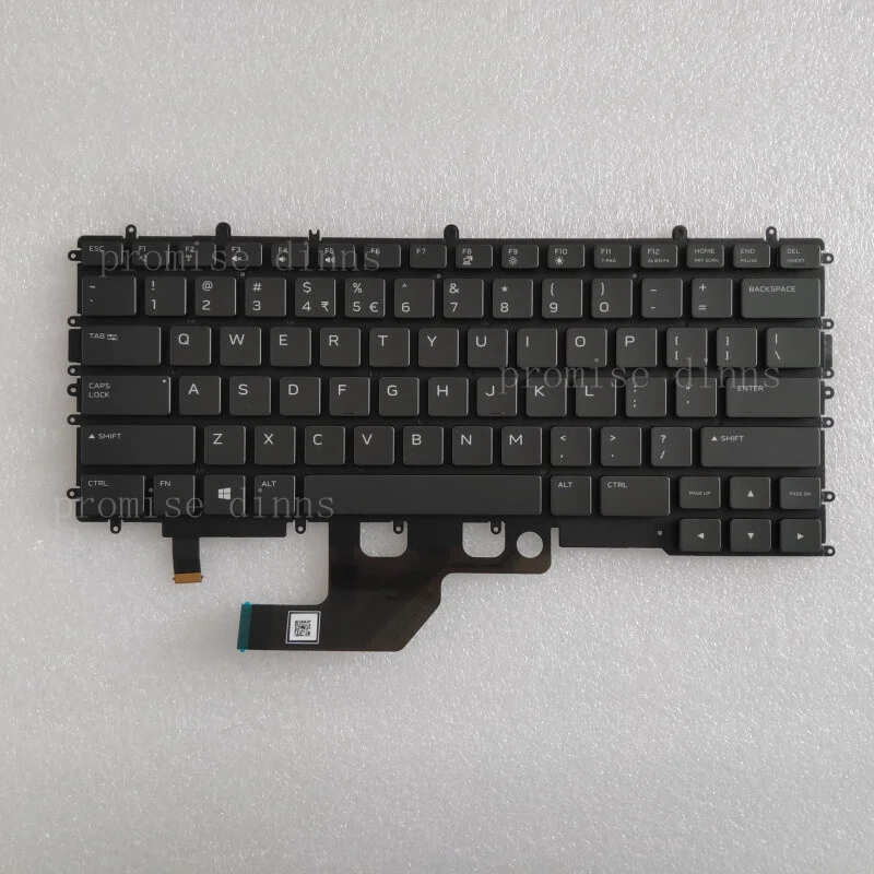 

M FOR DELL Alien M15 R3 M15 R4 Keyboard English Small Carriage Return 18JXP