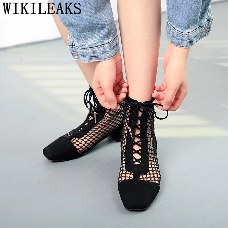 Sexy Gladiator Ladies Shoes Black Boots Women High Heel Ankle Boots For Women Pumps Women Shoes High Heels Botines Mujer 2024